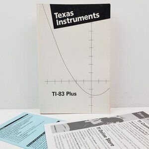 TI-83 Plus Calculator Texas Instruments Manual Guidebook (Book Only)